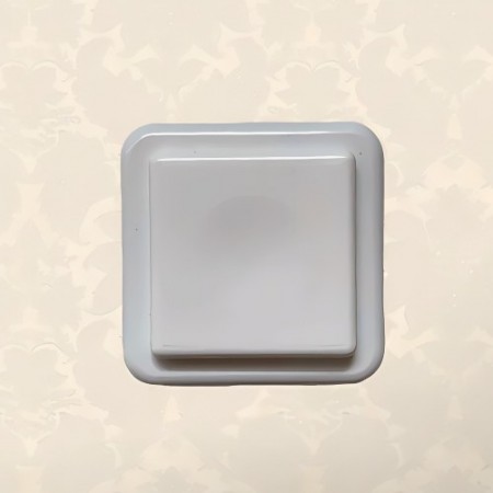 Кнопка звонка ВЗ1-01 квадратная белая кнопка Тритон