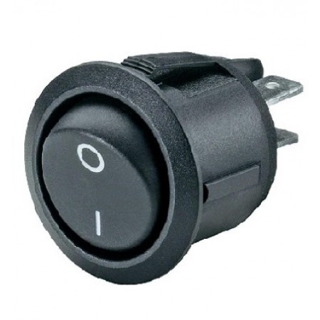 Выключатель для настольной лампы 6А 250V клавиша черная 10/100шт.