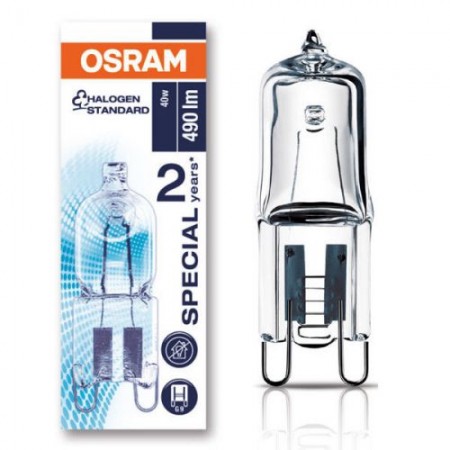 Лампа накаливания 40W 230V G9 2700К для духовки Osram 5/10шт.