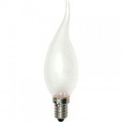 Лампа накаливания 40W 230V Е14 свеча на ветру матовая  10/100шт.