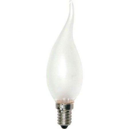 Лампа накаливания 40W 230V Е14 свеча на ветру матовая  10/100шт.