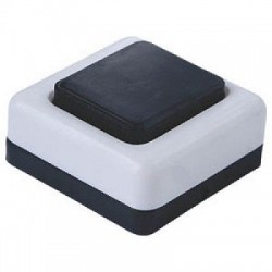 Кнопка звонка А1 0.4-001 квадратная черная клавиша Витебск  10/500шт.  