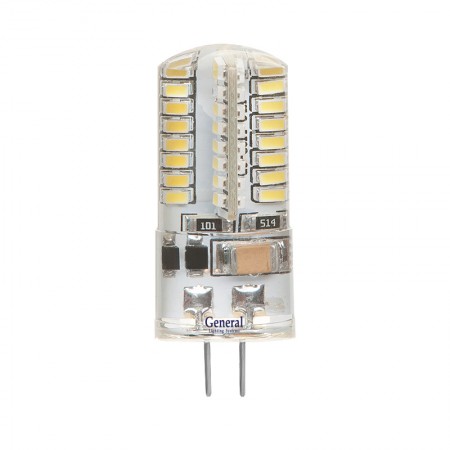 Лампа светодиодная General Капсульная GLDEN-G4-3-S-12-4500, 652300, G-4, 4500 К