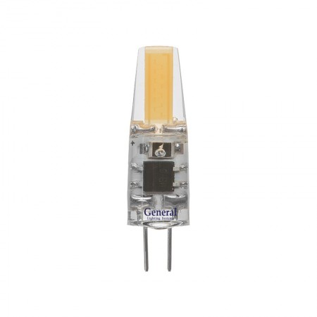 Лампа светодиодная General Капсульная GLDEN-G4-3-C-220-4500, 651900, G-4, 4500 К