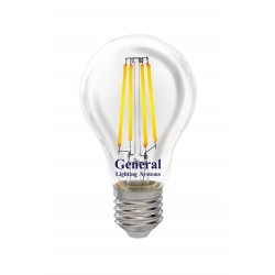 Лампа светодиодная General Филамент GLDEN-A60S-DEM-13-230-E27-2700, 686500, E-27, 2700 К