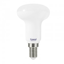 Лампа светодиодная General Стандарт GLDEN-R50-7-230-E14-6500, 648700, E-14, 6500 К